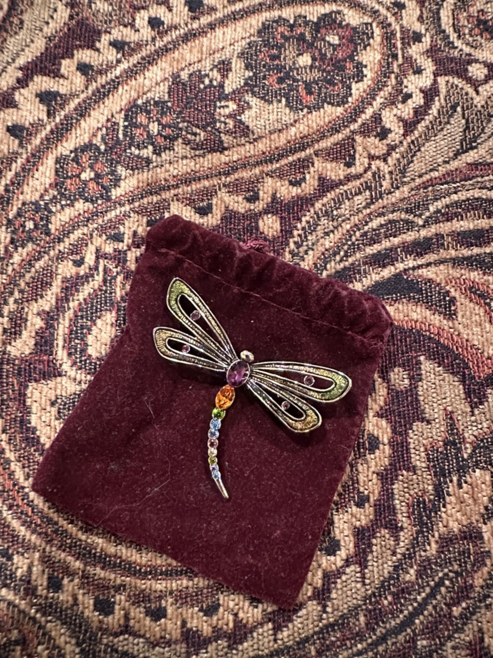 Multicolor Dragonfly Brooch Pin - Elegant Women's Jewelry